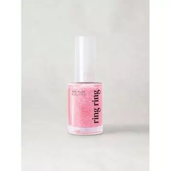Блестящий лак для ногтей Daiso Ring Glitter Nail 10 мл, сверкающий розовый