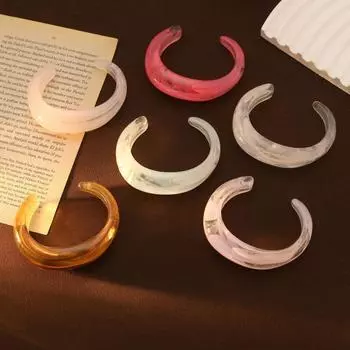 Блестящий нерегулярный широкий браслет в европейском американском стиле ретро-кольцо на руку акриловый открытый браслет подарок фиолетовый