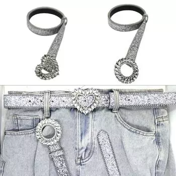 Блестящий поясной ремень для американских уличных танцев, поясной ремень для панков в стиле Livehouse, готическая цепочка на талию, потрясающие стразы A