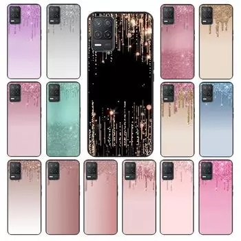 Блестящий розово-фиолетовый чехол для OPPO Realme GT 2 Pro X2 Pro XT C25S 8 7 6 Pro 6i GT Master C3 C21 C21Y C11 X3 SuperZoom Realme 6 Pro