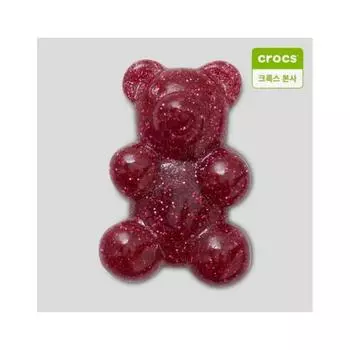 Блестящий розовый мишка-конфетка Crocs Jebitz Charm 10013397 shuffle