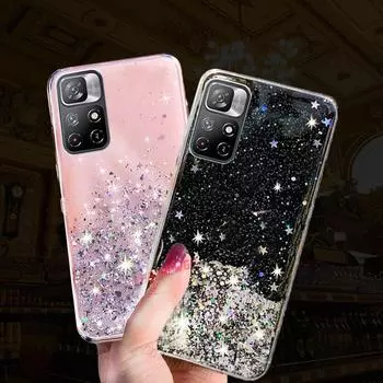 Блестящий силиконовый чехол для Xiaomi Redmi 9 9A 9AT 9C NFC Note 9 Pro Max 9T, чехол с питанием для Xiaomi Redmi Note 10 10S 10T 5G 11 11T Note11 Xiaomi Redmi 9 Power зелёный