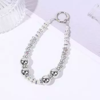 Блестящий жемчужный ремешок на запястье для телефона, цепочка для мобильного телефона против потери, стразы, шнурок для телефона, сумка-кошелек Style E