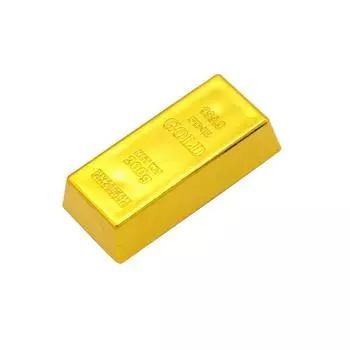 Блестящий Золотой Кирпич Имитация Слитка Офисный Аксессуар Поддельный Золотой Слиток Домашний Декор S