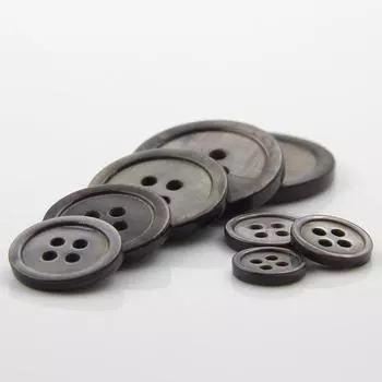 Блиц Рубашка Куртка Пуговицы Натуральный Shell Тонкий Край Четыре Глаза Серые Пуговицы Пуговицы primary color * 16L = 10.0 MM * round