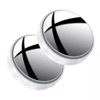 Blind Car Looking-Glass 2Pcs Suction Cup Car Side Looking-Glass 360 Wide Angle Reversing Auxiliary Blind Looking-Glass For Car белый