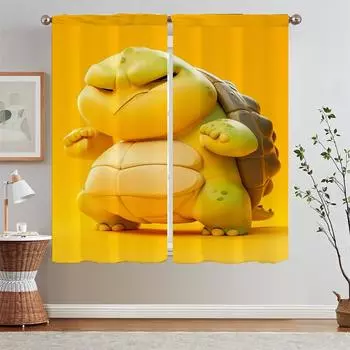 Blind Don t Get Angry Too Easily When Something Bad Happens Tulle in Kitchen Curtains 2 Pieces Window Elegant Room Curtains Home W50xH70cmx2pcs-CL