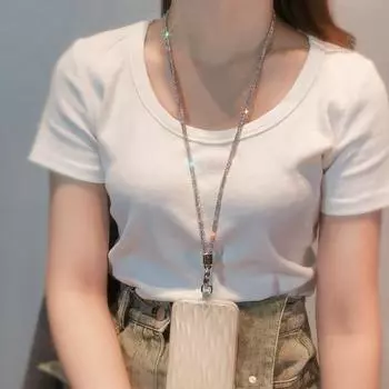 Bling Bling телефон веревка подвесной шнур мобильный телефон цепочка для женщин/леди/девушек style 19 short