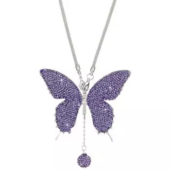 Bling Butterfly Diamond Car Accessories Автомобильное зеркало для салона автомобиля подвесное украшение Кристалл зеркало заднего вида Шарм для женщин разноцветный