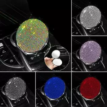 Bling Diamond Car Cosmetic Mirror Портативное двухстороннее складное карманное зеркало для макияжа для женщин и девочек HD Vanity Mirror Инструменты для макияжа белый