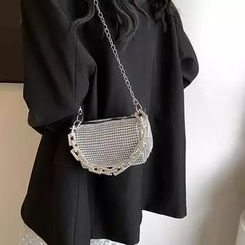 Bling Diamond Design Маленькие сумки-мессенджеры через плечо для женщин Летние трендовые роскошные модные дорожные сумки через плечо кошельки