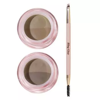 [Bling Glow Official] Карандаш для бровей (2 в 1) / 2-цветный карандаш для бровей 4,2 г Корейская косметика (02 Коричневый Дуэт)
