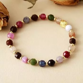 Женский браслет из бисера BlingBay, новый натуральный камень, цветной, ручной работы, эластичный браслет для пары, милый стиль, подарок на день рождения для девушки
