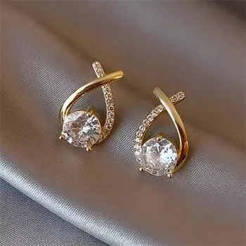 BLINGBAY женские модные серьги для девочек корейские элегантные ювелирные изделия с кристаллами серьги женские серьги подарок