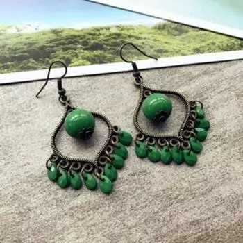 BLINGBAY женские серьги, простые серьги в форме сердца с каплями воды, женские маленькие серьги в этническом стиле, модные универсальные серьги в стиле ретро, современные ювелирные изделия, подарки