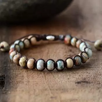 BLINGBAY женский браслет, простой модный натуральный камень, регулируемый браслет ручной работы из бисера, ювелирные изделия, ювелирные изделия для пар, современные ювелирные изделия, подарок