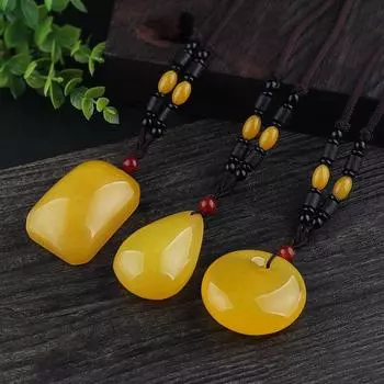 BLINGBAY женское ожерелье с подвеской, новая воздушная подвеска с имитацией воска и янтаря, цепочка для свитера, длинное ожерелье, цепочка для девочек, ювелирные изделия для вечеринок, подарки