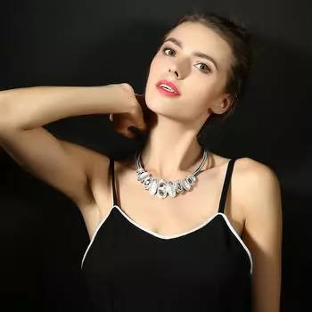 BLINGBAY женское ожерелье с подвеской, новое нестандартное ожерелье, цепочка на ключицы, женское металлическое короткое ретро простое ожерелье, ювелирное изделие на день рождения для девочек, подарок