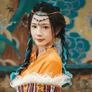 BLINGBAY женское ожерелье с подвеской в этническом стиле, плетеное двойное ожерелье в китайском стиле, ретро, цепочка на лоб, цепочка для свитера, аксессуары, ювелирные изделия, подарок