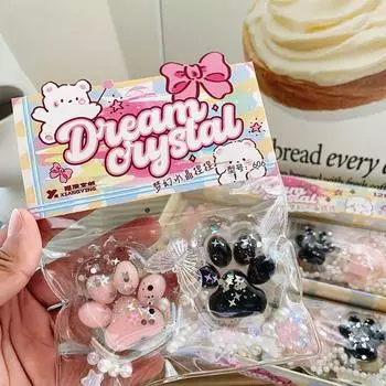 Blingbling Cat Paw Pinch Toy TPR Squeeze Cat Paw Quick Recovery Cat Paw Slow Rebound Toy для взрослых чёрный/розовый