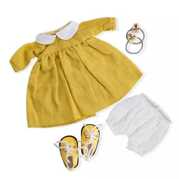 BlissfulPixie Одежда для вальдорфской куклы ручной работы 30 см Набор одежды Прекрасная коробка Подарок для девочки на Рождество, день рождения Одежда Инки Аксессуары -