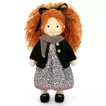 BlissfulPixie Вальдорфская кукла ручная работа Вальдорфская кукла Диана 30 см Мягкая девочка Милая мягкая игрушка Лучшая кукла для детей -