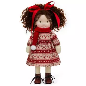 BlissfulPixie Вальдорфская кукла ручная работа Вальдорфская кукла Скайлар 30 см Мягкая девочка Милая мягкая игрушка Идеальная кукла для детей -