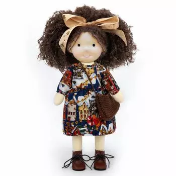 BlissfulPixie Waldorf Doll Handmade Doll Olivia Soft Girl Cute Plush Toy Perfect Doll for Kids - 12