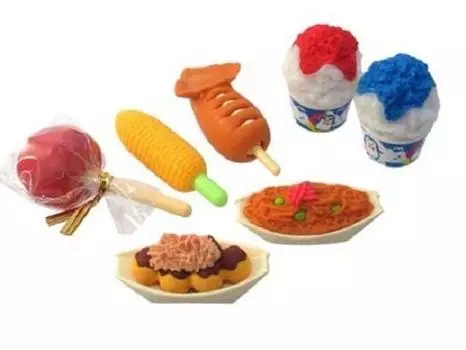 Blister pack funny eraser festival