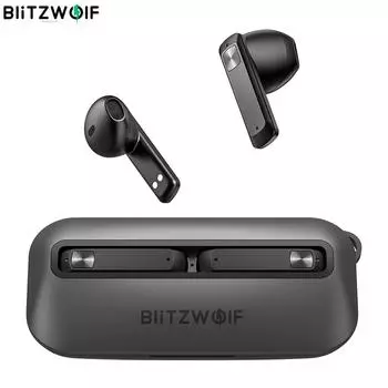 Blitzwolf BW FPE1 TWS наушники 1,7 см ультратонкие портативные наушники 13 мм большой драйвер Hi-Fi стерео ENC двойной микрофон полувкладыши