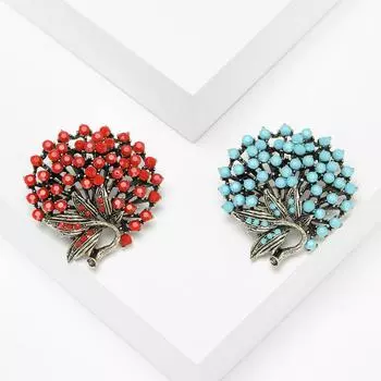 Ближневосточная турецкая ретро-брошь со стразами, персонализированная универсальная модная бижутерия