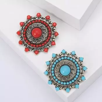 Ближневосточная турецкая винтажная полая брошь со стразами темпераментная богемная бижутерия булавка