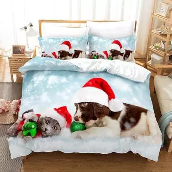 Ближневосточный кот, комплект из трех предметов, цифровая 3D-печать GB-Single135cm200cm 2pcs