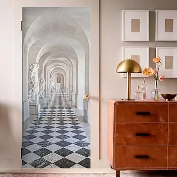 Ближний Восток дверная наклейка самоклеющиеся обои 3D DIY ремонт водонепроницаемый плакат спальня 77X200cm