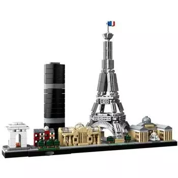[Блочная архитектура, совместимая с LEGO Real Honey Night] Строительный блок QZ, Франция, Париж, Всемирная достопримечательность QZ, смешанная награда