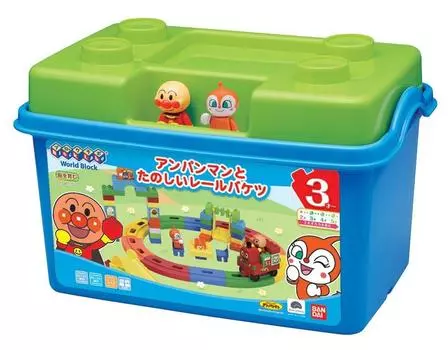 BlockLabo Block Lab Anpanman и ведро Fun Rail
