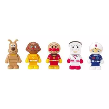 BlockLabo Block Lab Anpanman Anpanman и друзья набор блочных кукол, с которыми можно играть