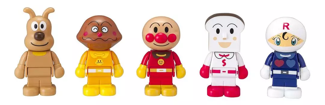 BlockLabo Block Lab Anpanman Anpanman и друзья набор блочных кукол, с которыми можно играть