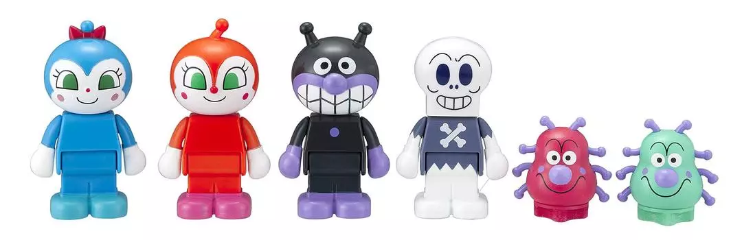 BlockLabo Block Lab Anpanman Baikinman и друзья набор блочных кукол, с которыми можно играть