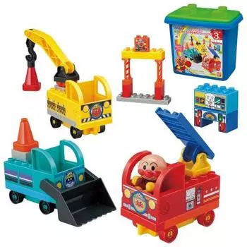 BlockLabo Block Lab Anpanman Exciting Vehicle Block Bucket (Целевой возраст: 3 года и старше)