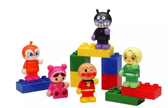 BlockLabo Block Lab Anpanman Вы можете играть с блоками Anpanman block doll set