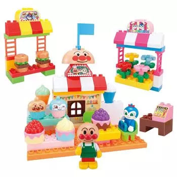 BlockLabo Block Lab Lots of Lots of Anpanman and colorful show shop blocks [BANDAI] blocks! play!