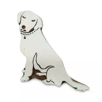 Блок для печати с ручной резьбой в виде собаки из дерева, текстиля, дерева, штампа, блока, 1 шт. 3.7 x 3.6