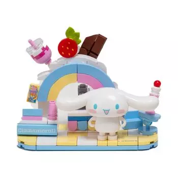 Блок-игрушка Sanrio Characters Cafe Block Assembly Kit Cinnamoroll Milk Stand Toy Развивающая игрушка [Onda]