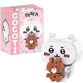 Блок-игрушка своими руками Chiikawa C001, белый, популярные корейские игрушки