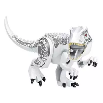Блок LEGO LEGO «Большой индеец минус динозавр», белый
