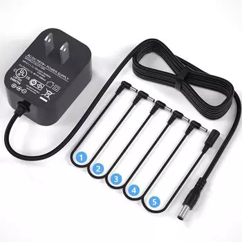 Блок питания эффектора VHBW, 5 каналов, 9 В постоянного тока, блок питания для педали эффектора, для электрогитары, блок питания эффектора, канал питания