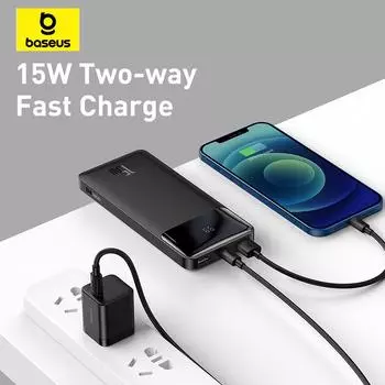 Блок питания Baseus Bipow с цифровым дисплеем 30000 мАч 15 Вт