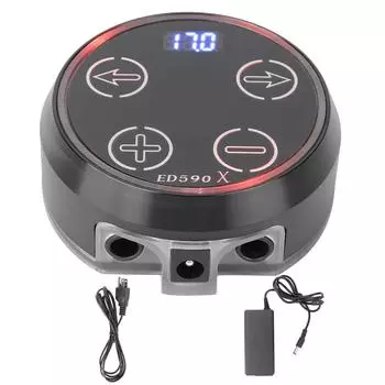 Блок питания для татуировки с цветным ЖК-цифровым дисплеем и блоком питания для тату-машинки US Plug