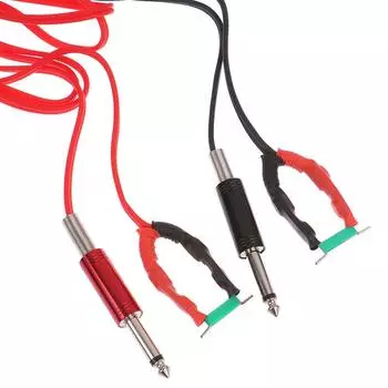 Блок питания для татуировки Силиконовый зажимной шнур Тату-машинка Стандартный фонокорректор красный